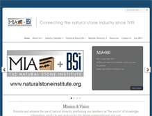 Tablet Screenshot of buildingstoneinstitute.org